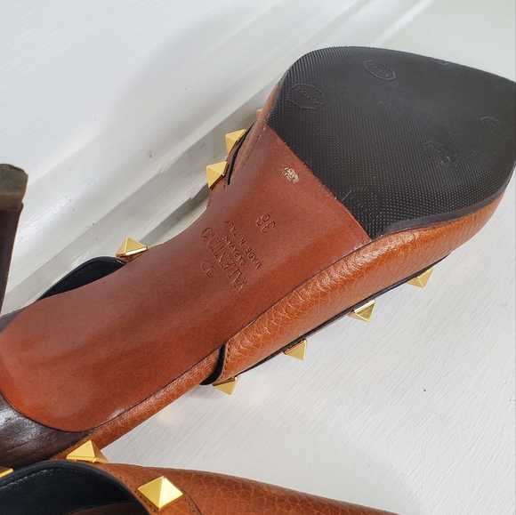 Valentino Women\'s Brown Studded Heels